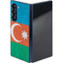 Azerbaijan Flag Distressed Galaxy Z Fold6 Skin